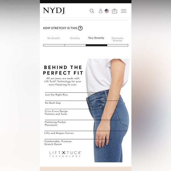 NYDJ Slim Bootcut Ankle Jeans
In Cool Embrace Denim With Frayed Hems SZ 16 - Picture 9 of 15